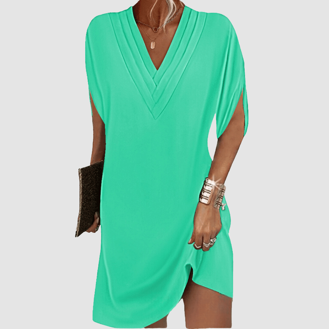 Alysa | Robe Élégante à Manches Mi-Longues