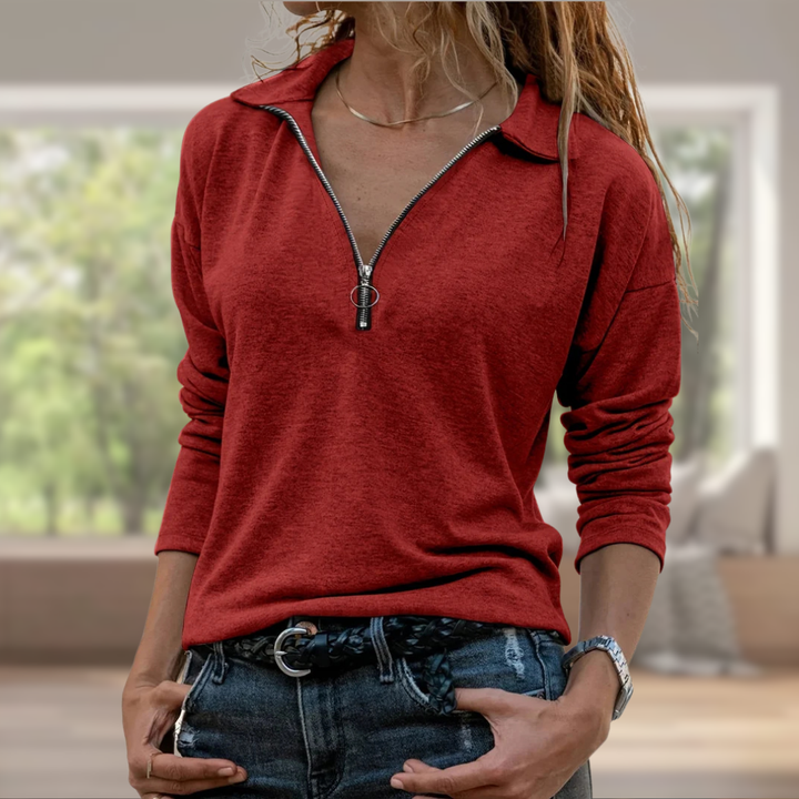 SHEENA | Haut avec détail zippé