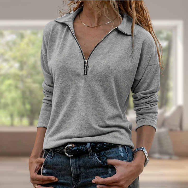 SHEENA | Haut avec détail zippé