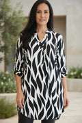 ELZA – ABSTRACT TUNIC BLOUSE