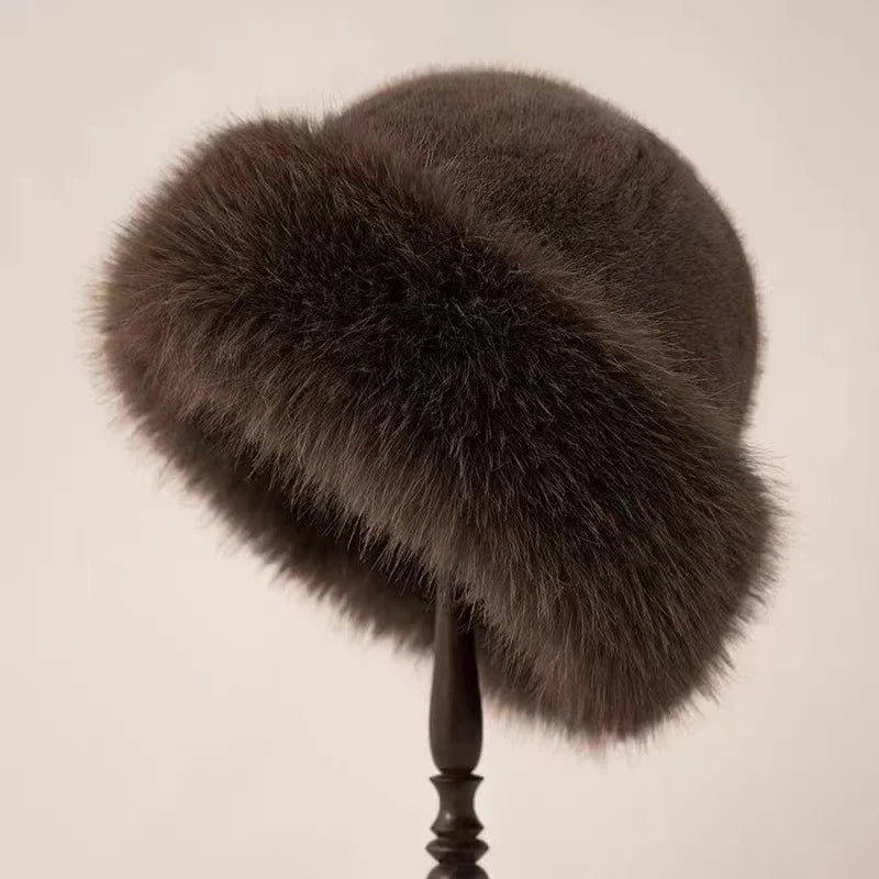 Samara™ | Chapeau cloche en peluche à large bord