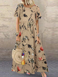Zarelle – Printed Flowing Maxi Dress