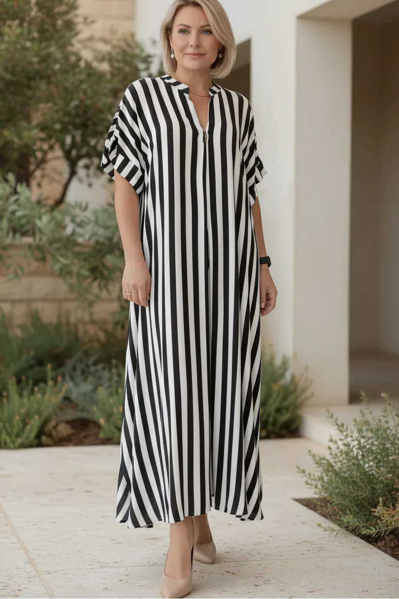 AMÉLIE – STRIPED MAXI DRESS