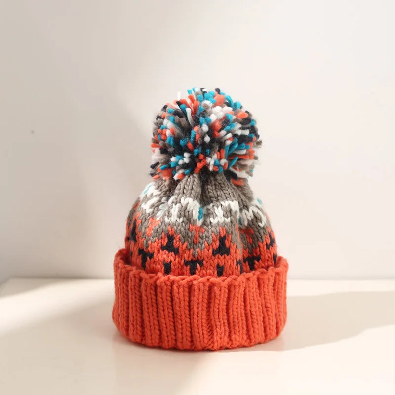 TAMARA™– Bonnet Pompon Flocon de Neige Douillet