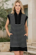 JULIA - MODERN STRIPED DRESS