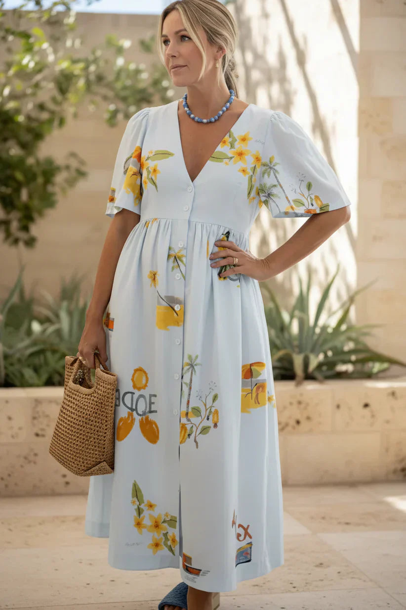 MAEVE – GARDEN BREEZE MIDI DRESS