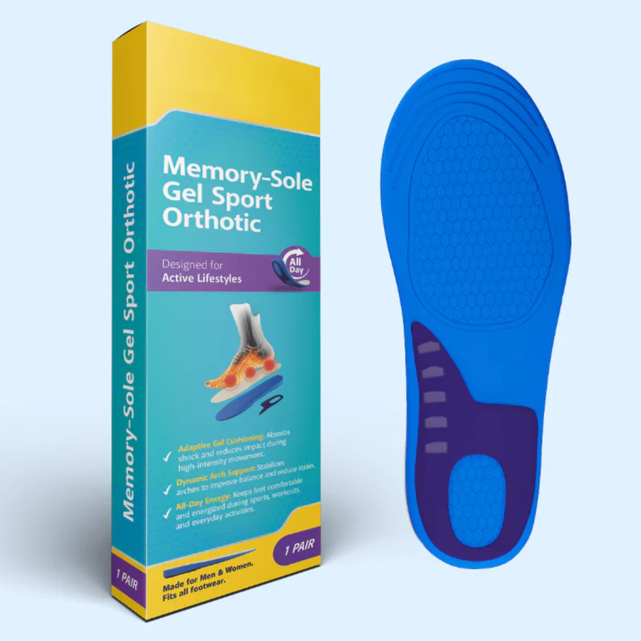 Semelle Orthopédique en Gel Sport Memory-Sole
