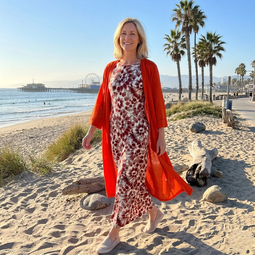 Melanie | Robe Élégante avec Cardigan