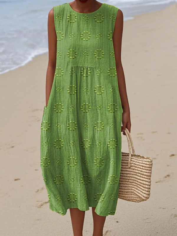 Robe Midi à Motif Sara™