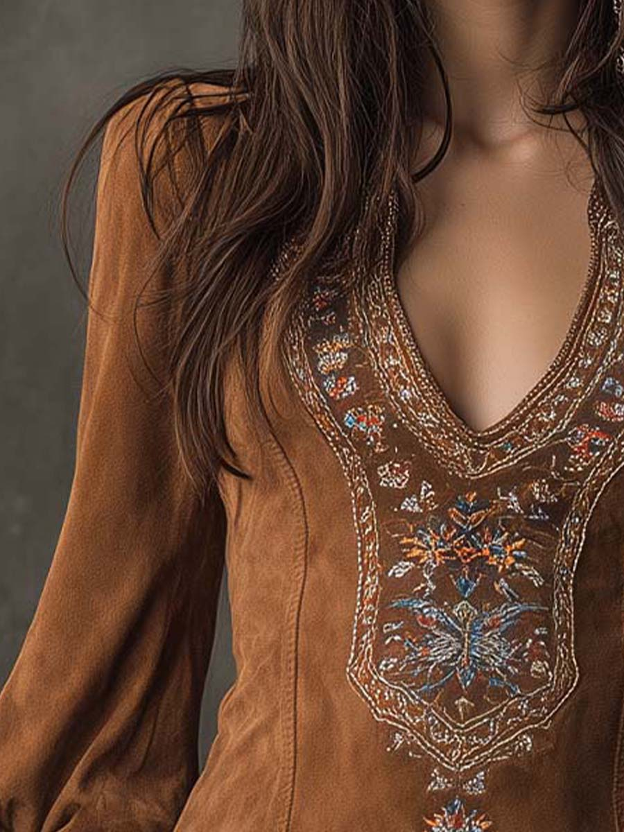 Robe Courte Effet Suède