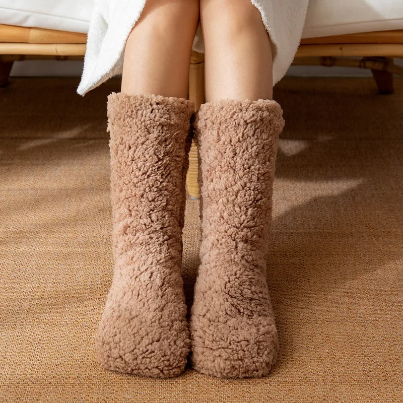 delphina™ | Chaussettes en peluche sherpa douces et confortables