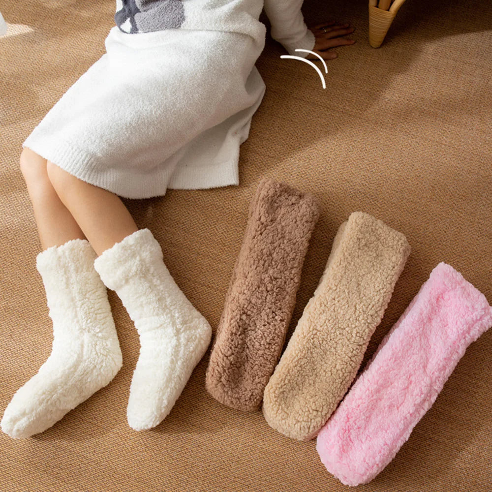 delphina™ | Chaussettes en peluche sherpa douces et confortables