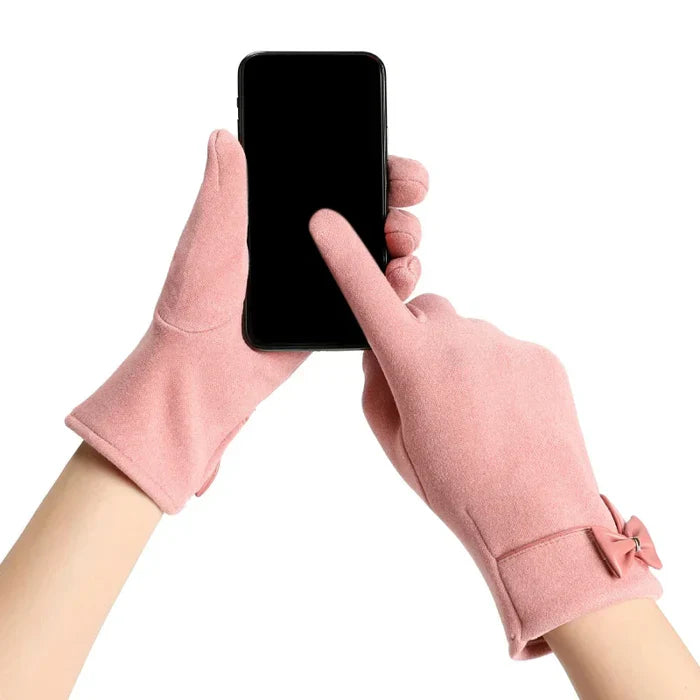 Gants en Velours Longueur Poignet
