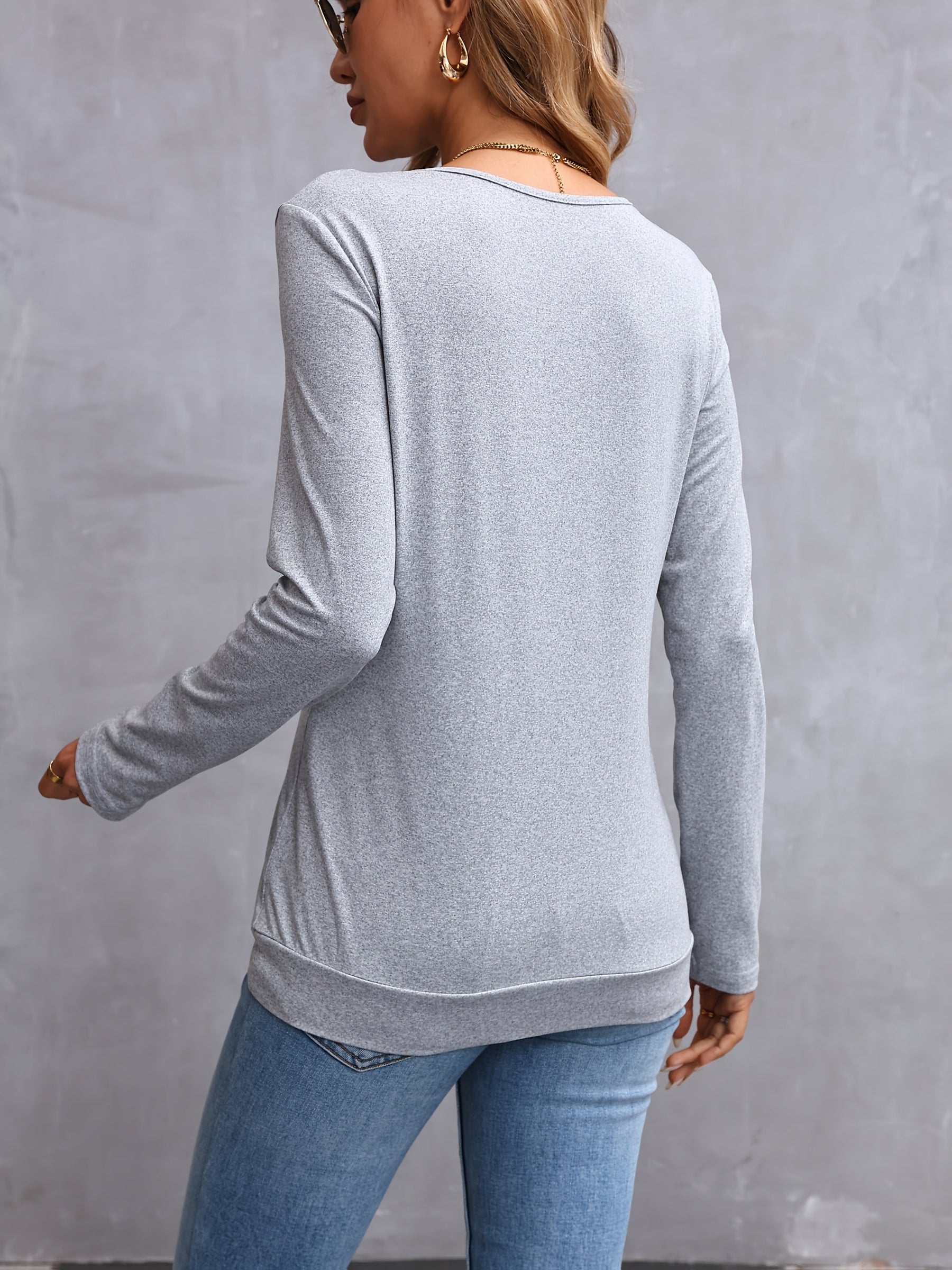 Louisa™ | T-shirt élégant à manches longues