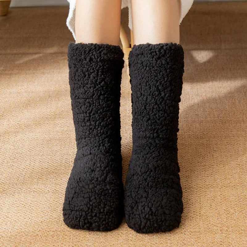 delphina™ | Chaussettes en peluche sherpa douces et confortables