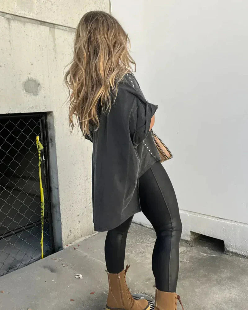 BELLA | T-shirt oversize à clavettes