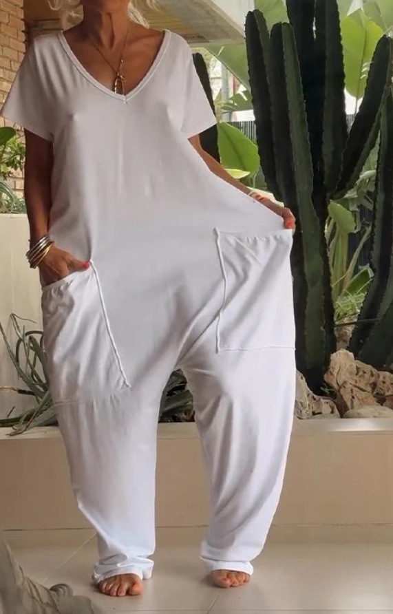 Combinaison Élégante à Enveloppe Avant Style Resort