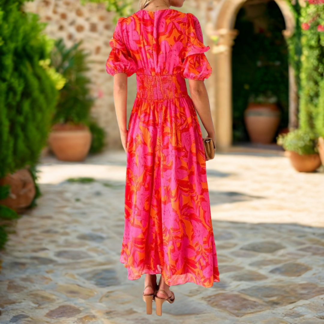 DERANA | Robe maxi rouge rose