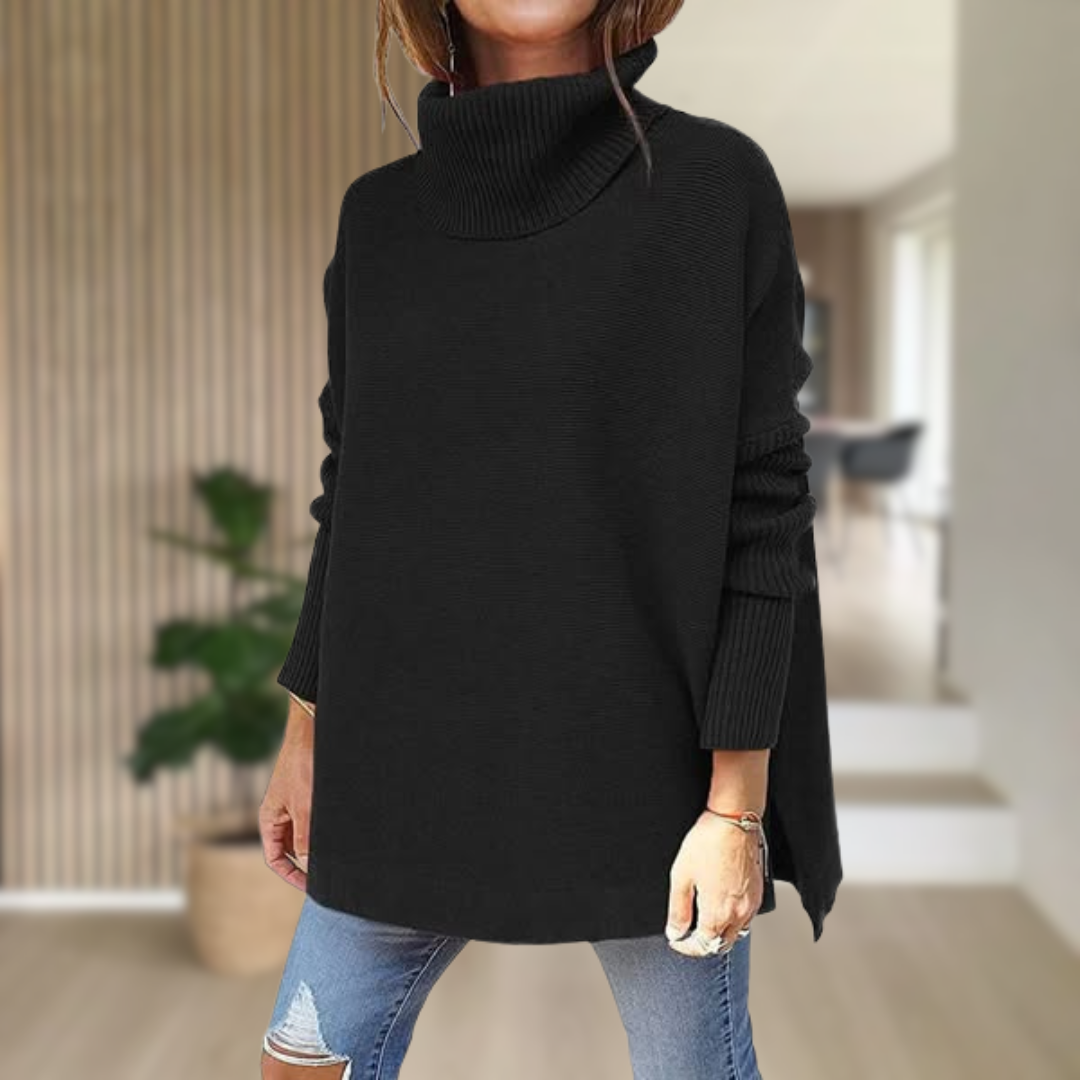 ODETTA | Pull col roulé oversize et confortable