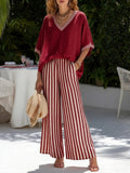 Audrey | Elegant Casual Striped Set