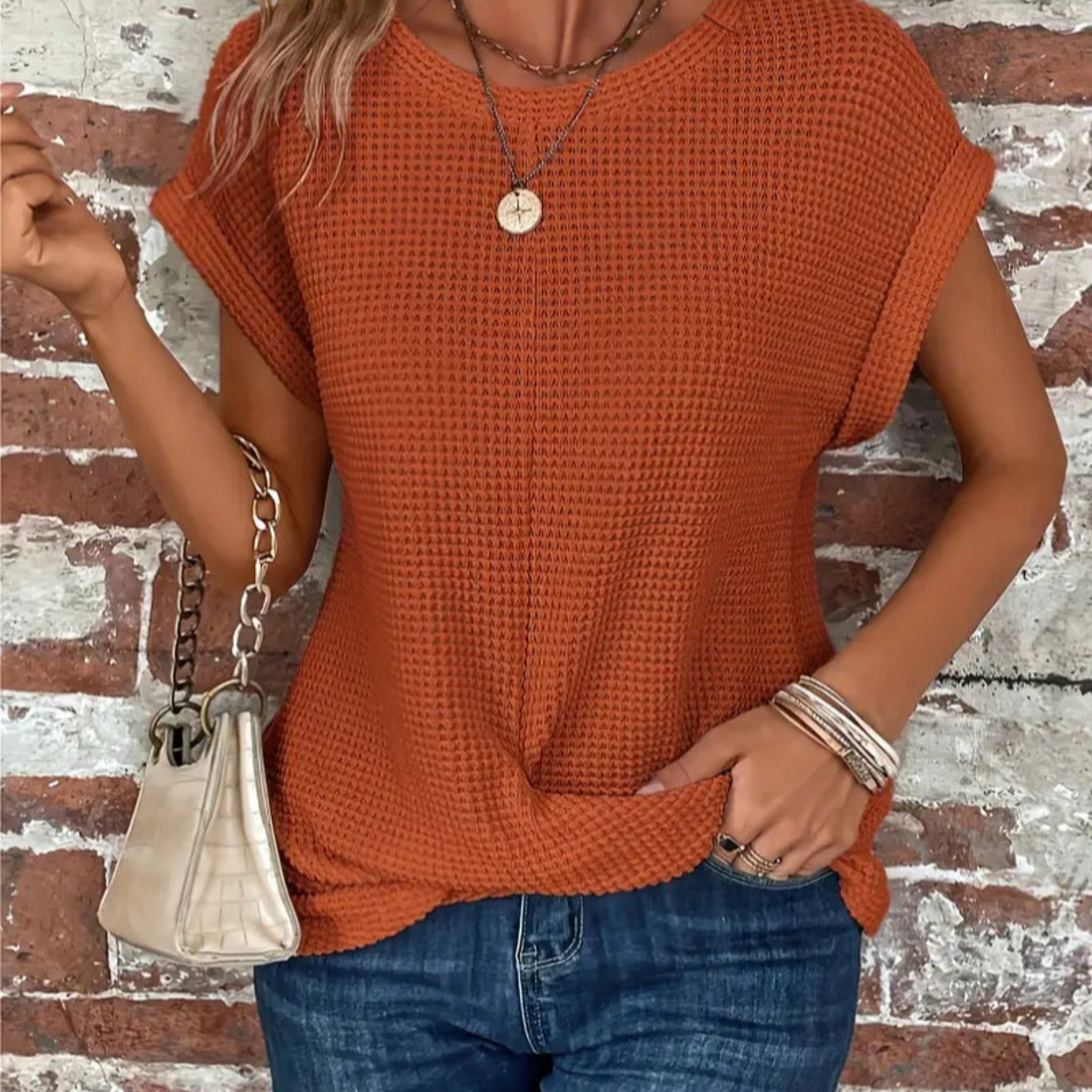 ELLIS | Blouse élégante à col rond