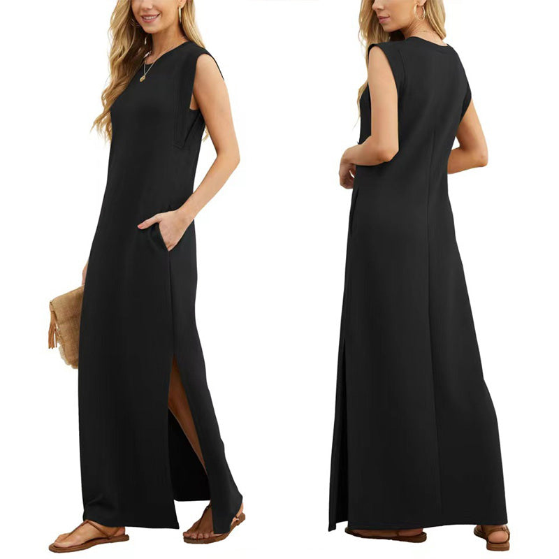 JANNY | Robe fendue pour femme