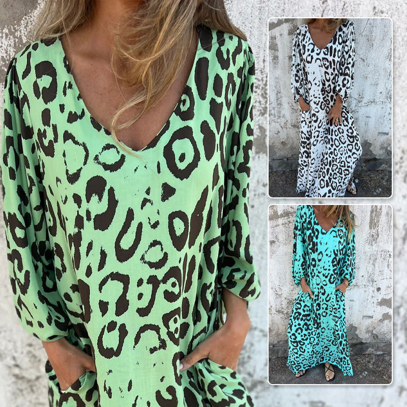 JOLY | Robe fluide avec décolleté en V et poches.