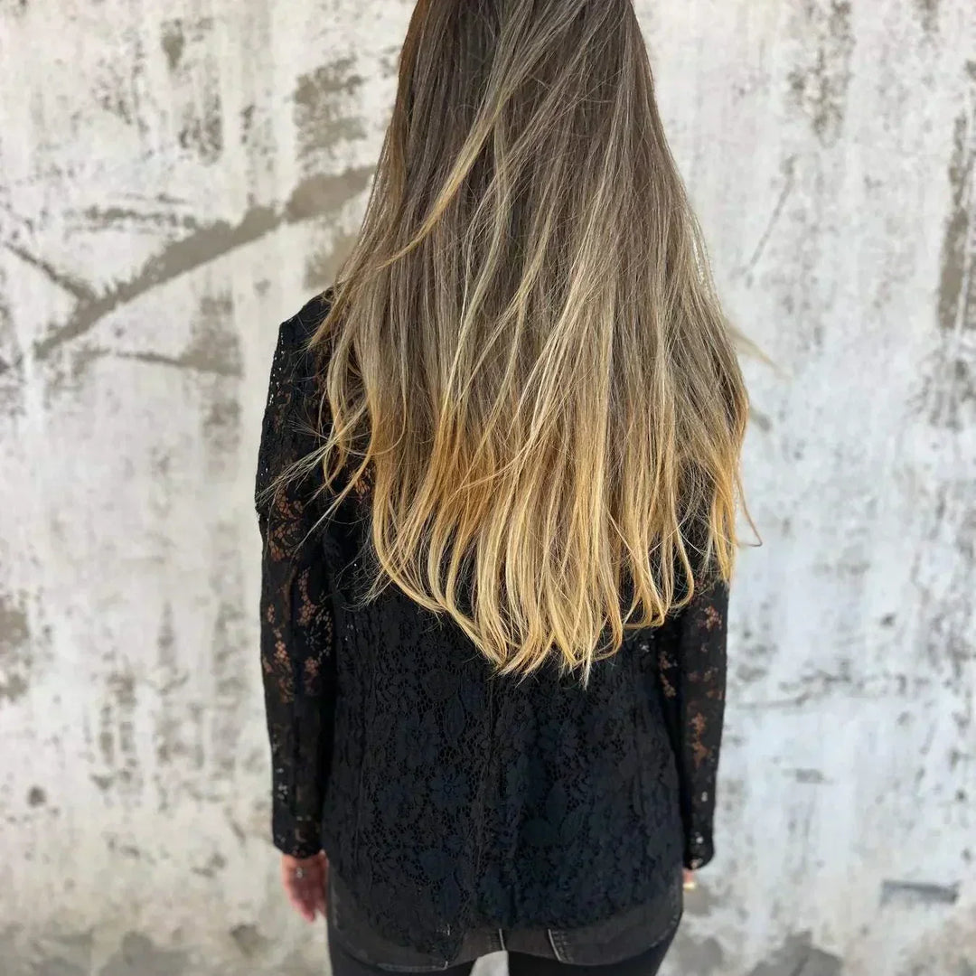 SELMA | Blazer en Dentelle Intégrale et Maille