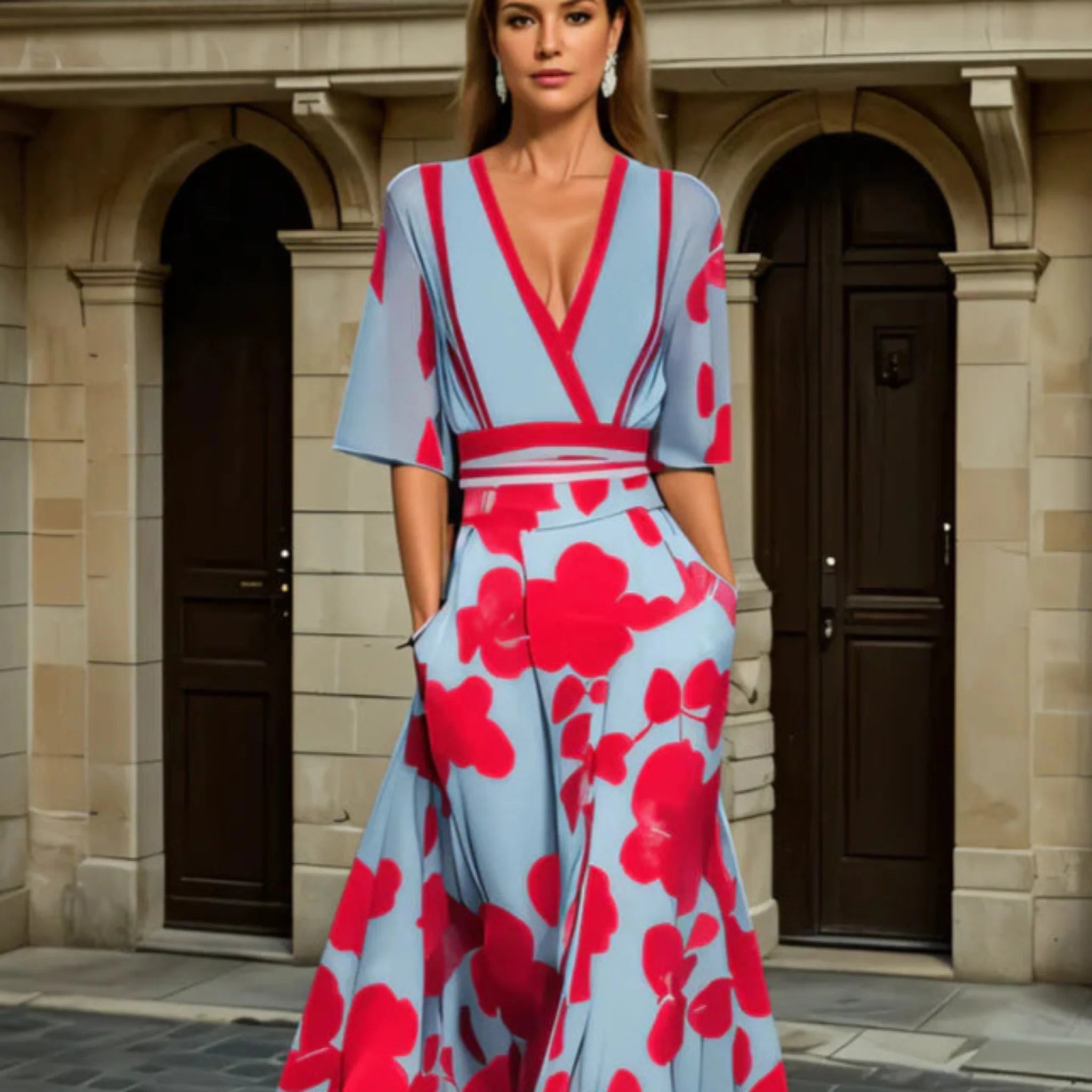 MAYA | Robe élégante avec manches