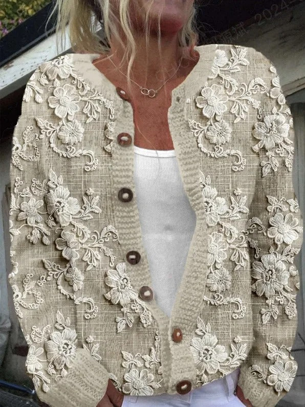 KENZA | Gilet élégant à imprimé fleuri